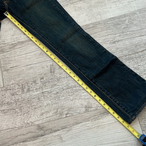 Lucky Brand Dungarees By Gene Montesano Sundown Straight Jeans Size 25 Reg - Picture 10 of 14
